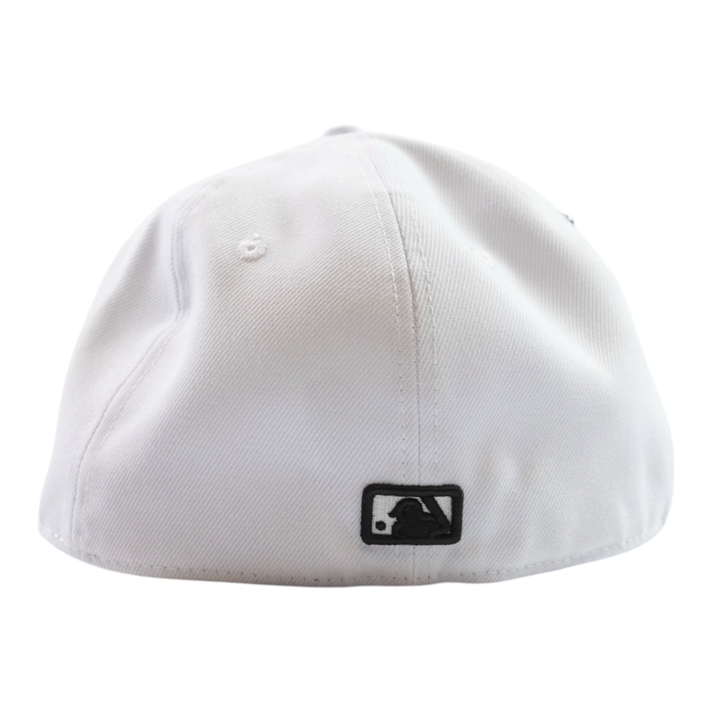 WHITE NY "BLACK CROSS" FITTED CAP