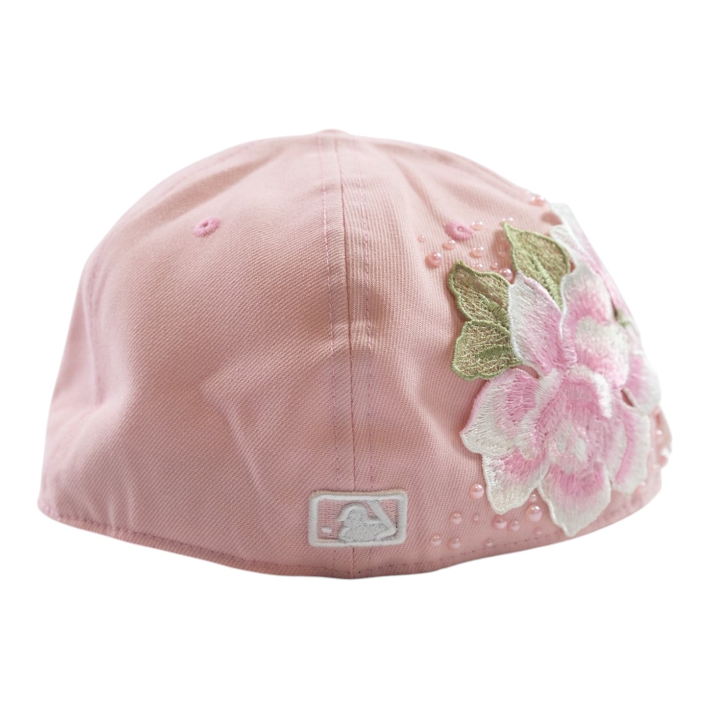 PINK NY ROSE FITTED CAP