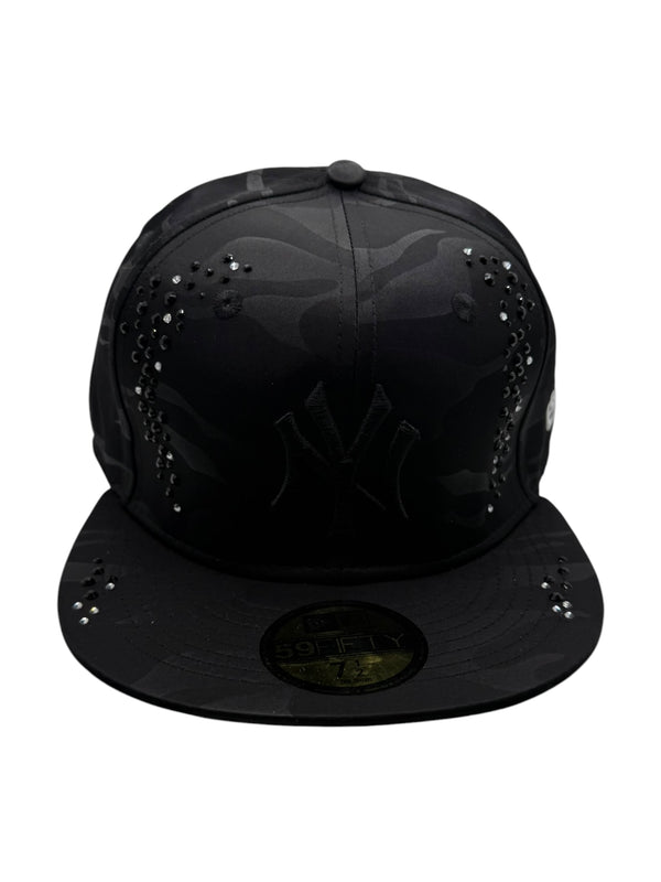 Black Camo NY "Iced" Fitted Cap