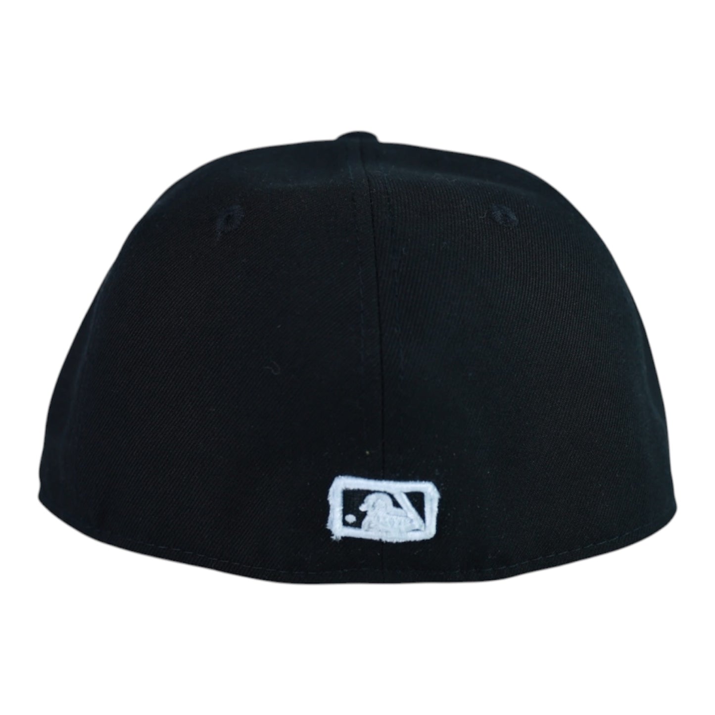 Black NY Fitted "White Pearl" Cap