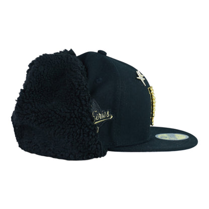 Black Dogear LA Fitted "Golden Pearl" Cap