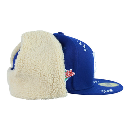 Blue Dogear Fitted "White Pearl" Cap