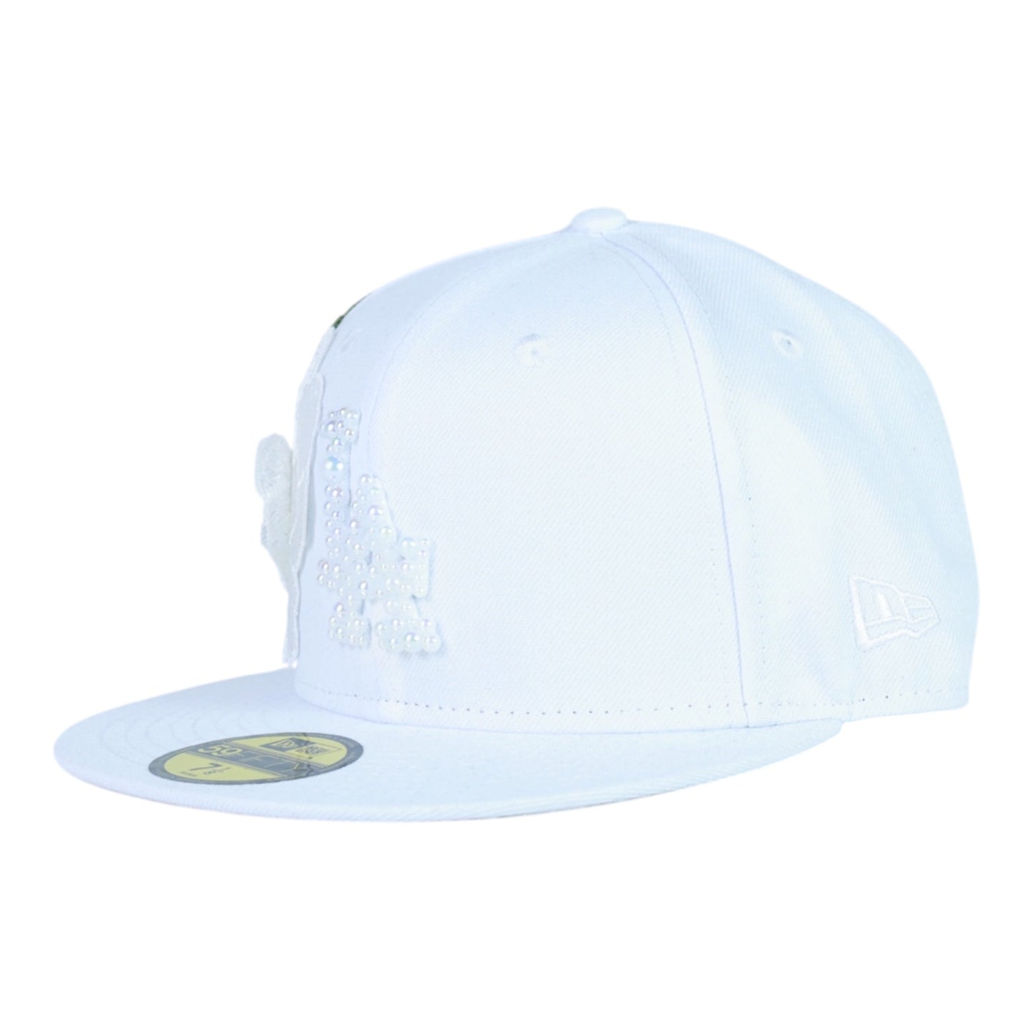 White Roses Fitted "White Pearl Logo" Cap