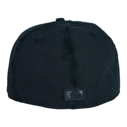Black Spider Fitted "Distressed" Cap
