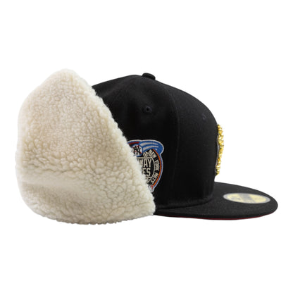 Black NY "Golden Pearls" Fitted Cap