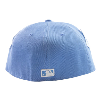 Light Blue "Flower" Fitted Cap