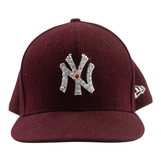 Red NY "Iced Red" Fitted Cap