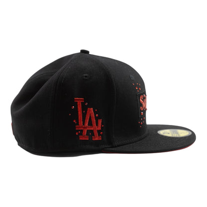 Black Supreme Red Fitted Cap