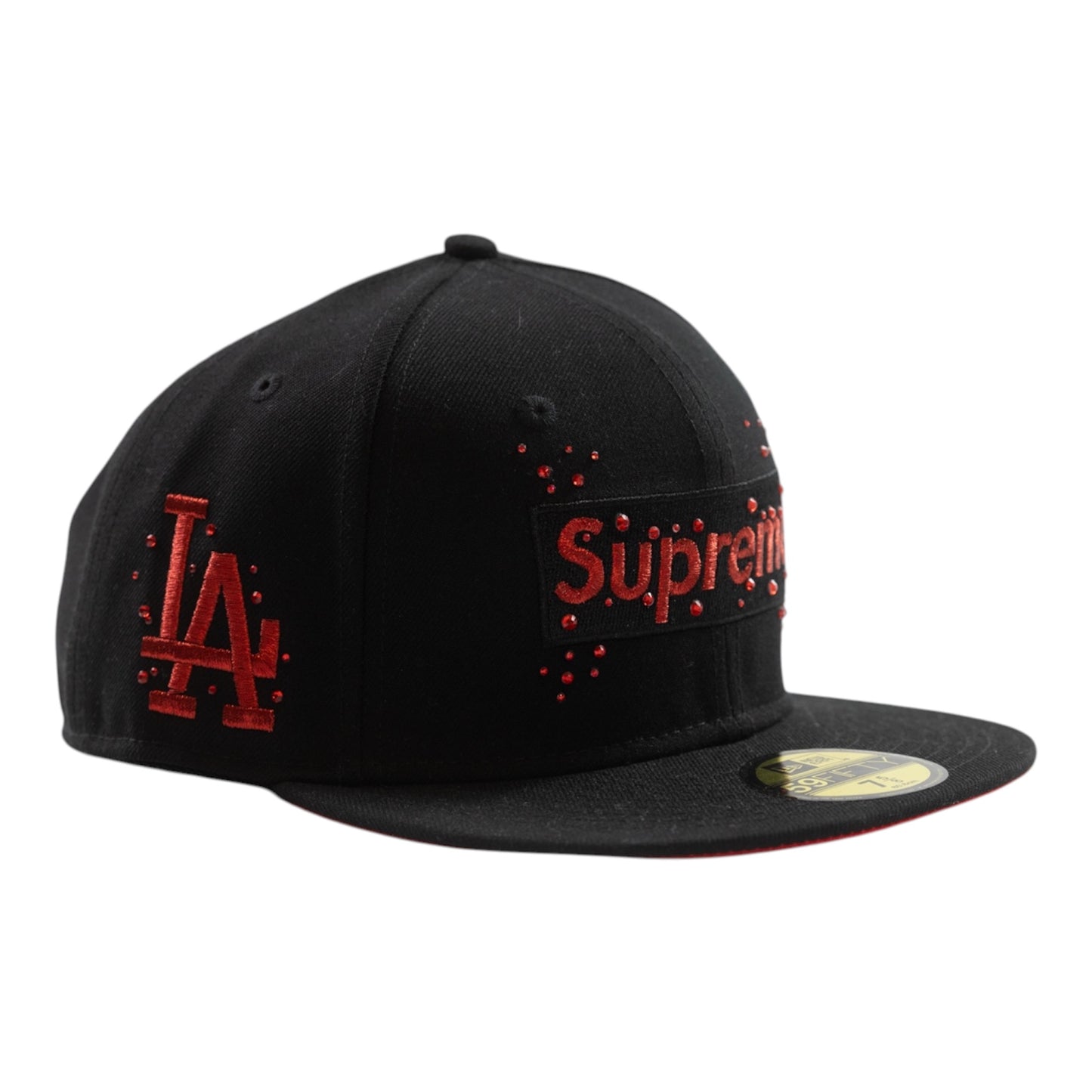 Black Supreme Red Fitted Cap