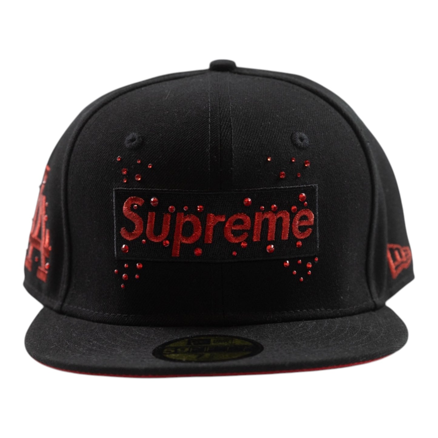 Black Supreme Red Fitted Cap