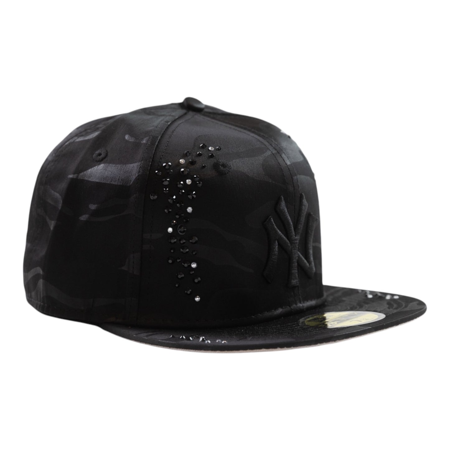 Black Camo NY "Iced" Fitted Cap