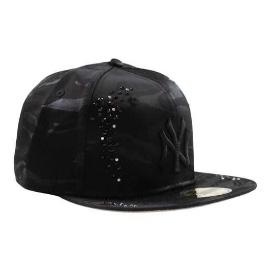 Black Camo NY "Iced" Fitted Cap