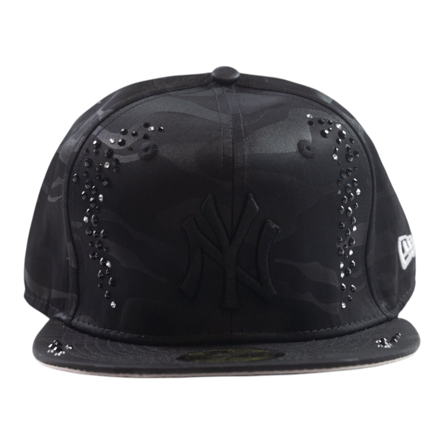 Black Camo NY "Iced" Fitted Cap