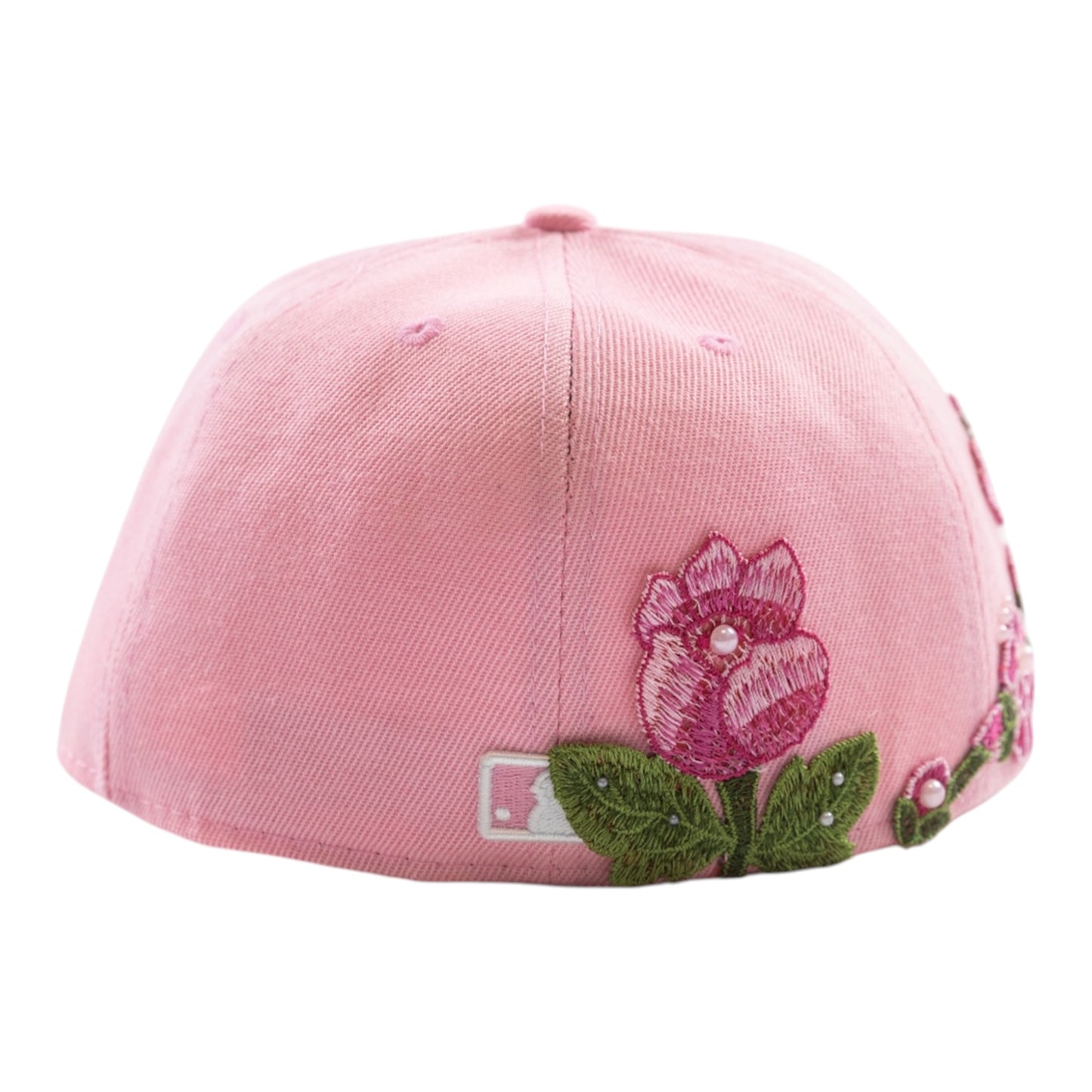 Pink NY "Rose and Pearls" Fitted Cap