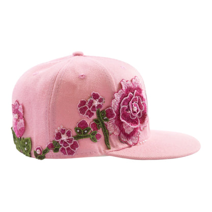 Pink NY "Rose and Pearls" Fitted Cap