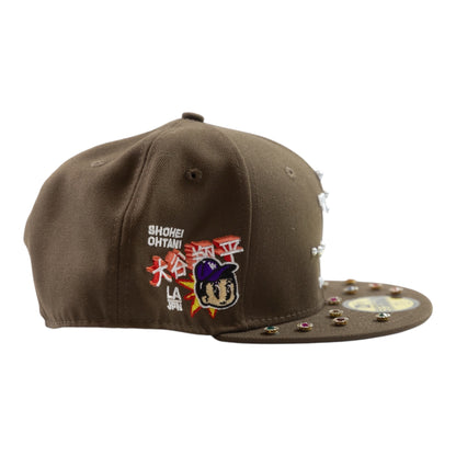 Brown LA "Japan Style" Fitted Cap