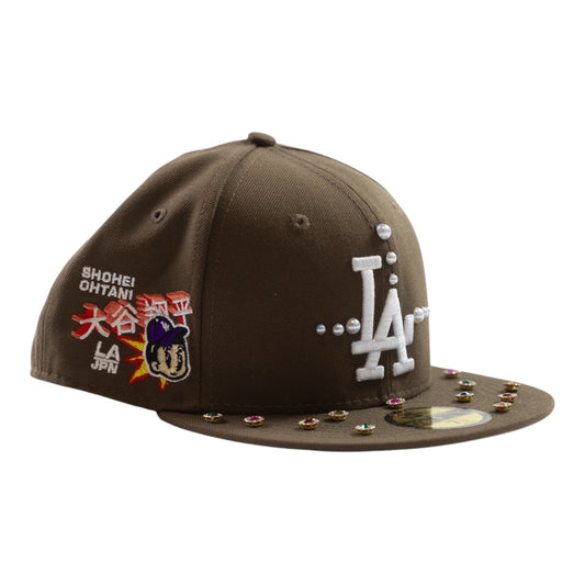 Brown LA "Japan Style" Fitted Cap