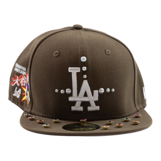 Brown LA "Japan Style" Fitted Cap