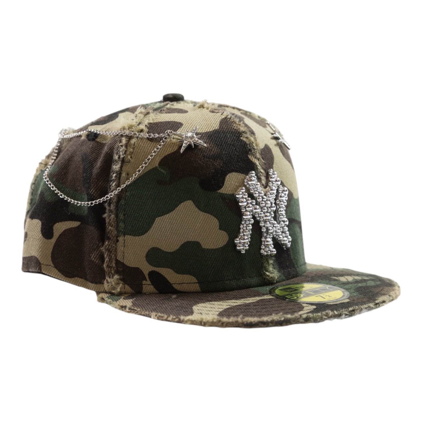 NY CAMO "BULLET PEARLS" FITTED CAP
