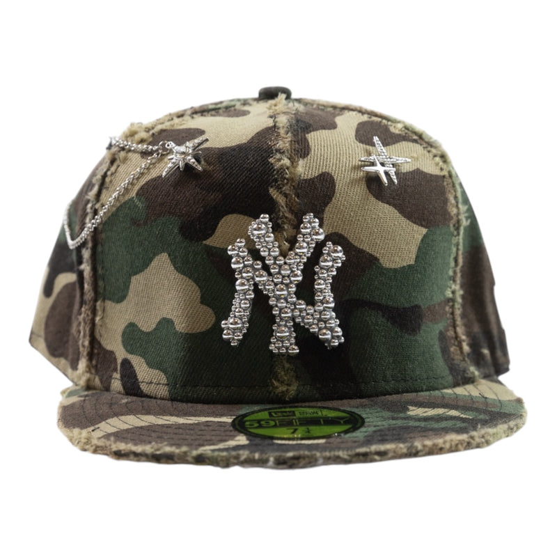 NY CAMO "BULLET PEARLS" FITTED CAP