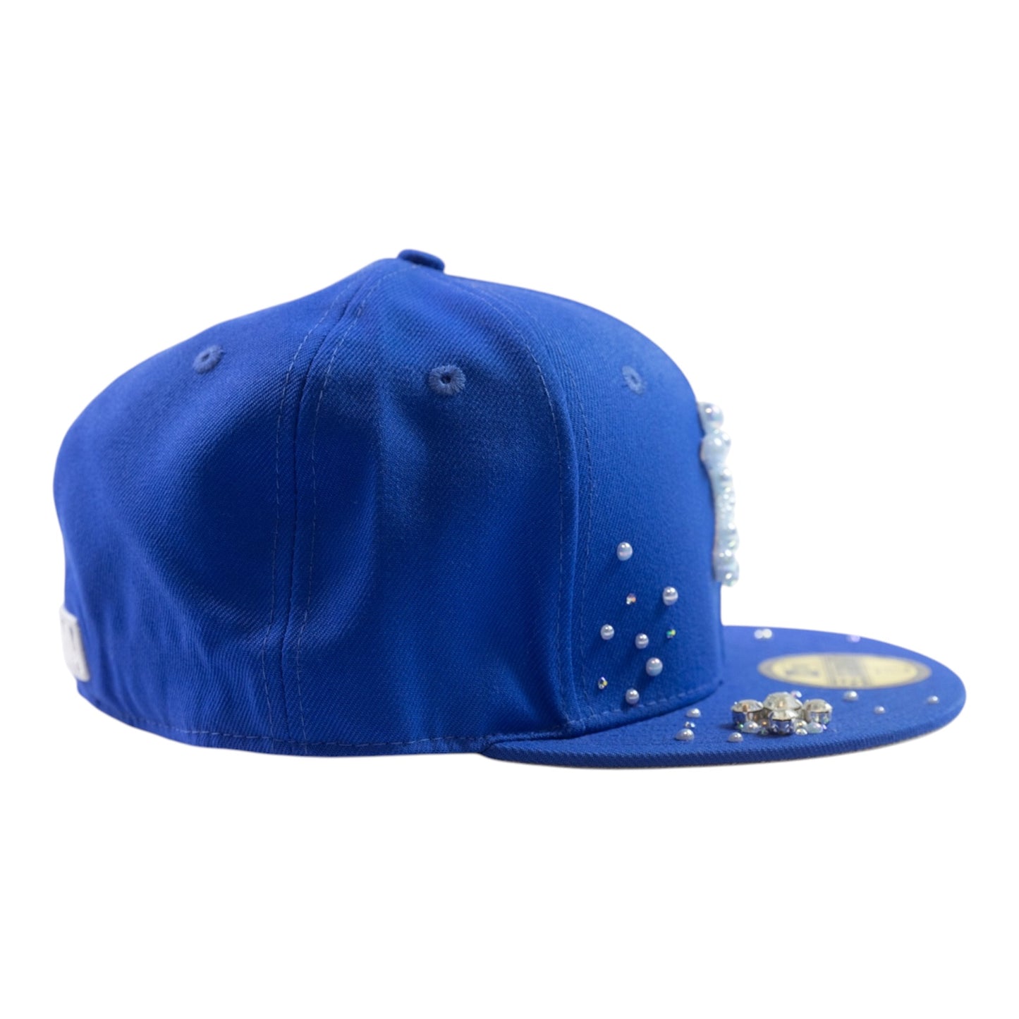 Blue NY Fitted "Iced Stars" Fitted Cap