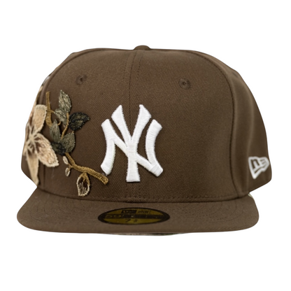 BROWN NY "TREE FLOWER" CAP