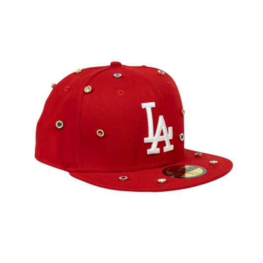 RED LA "MULTIPLE COLORS" CAP