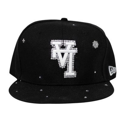 BLACK UPSIDE DOWN LA STARS CAP