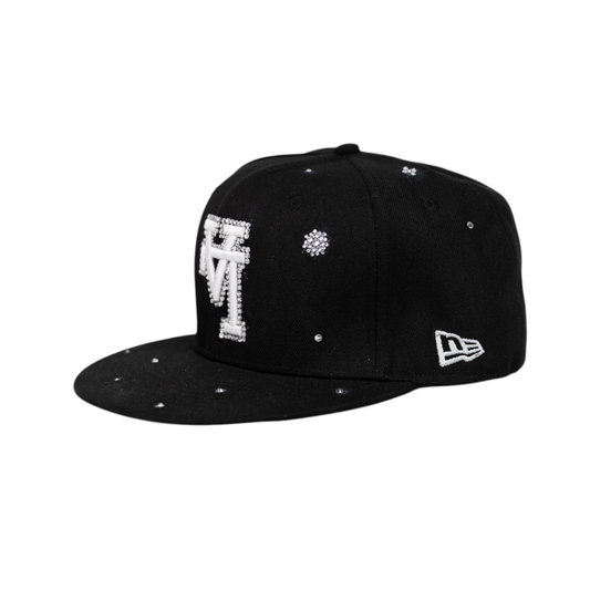 BLACK UPSIDE DOWN LA STARS CAP
